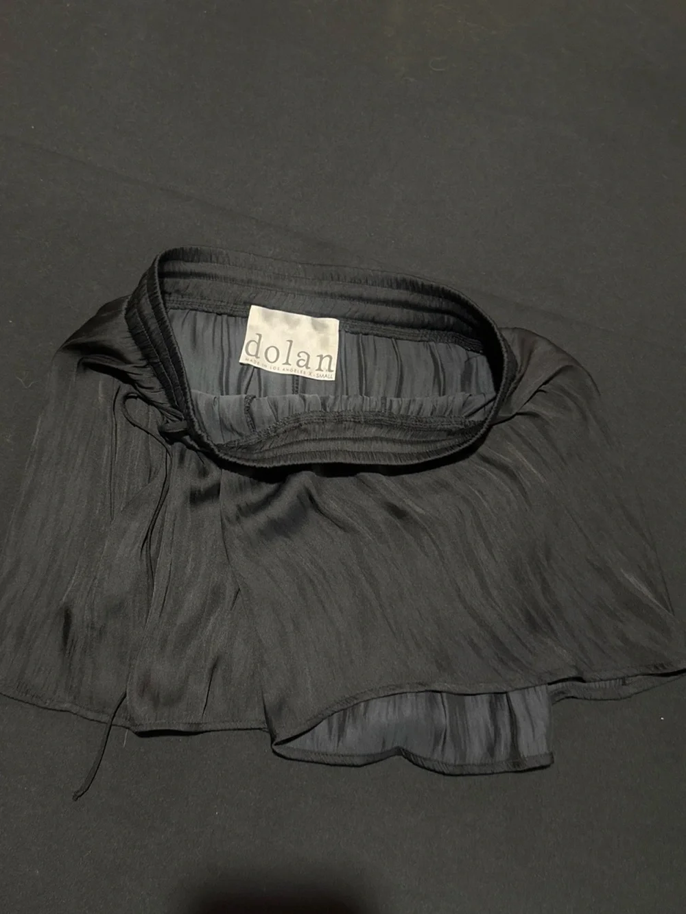 Anthropologie Dolan Black Pleated Mini Skirt